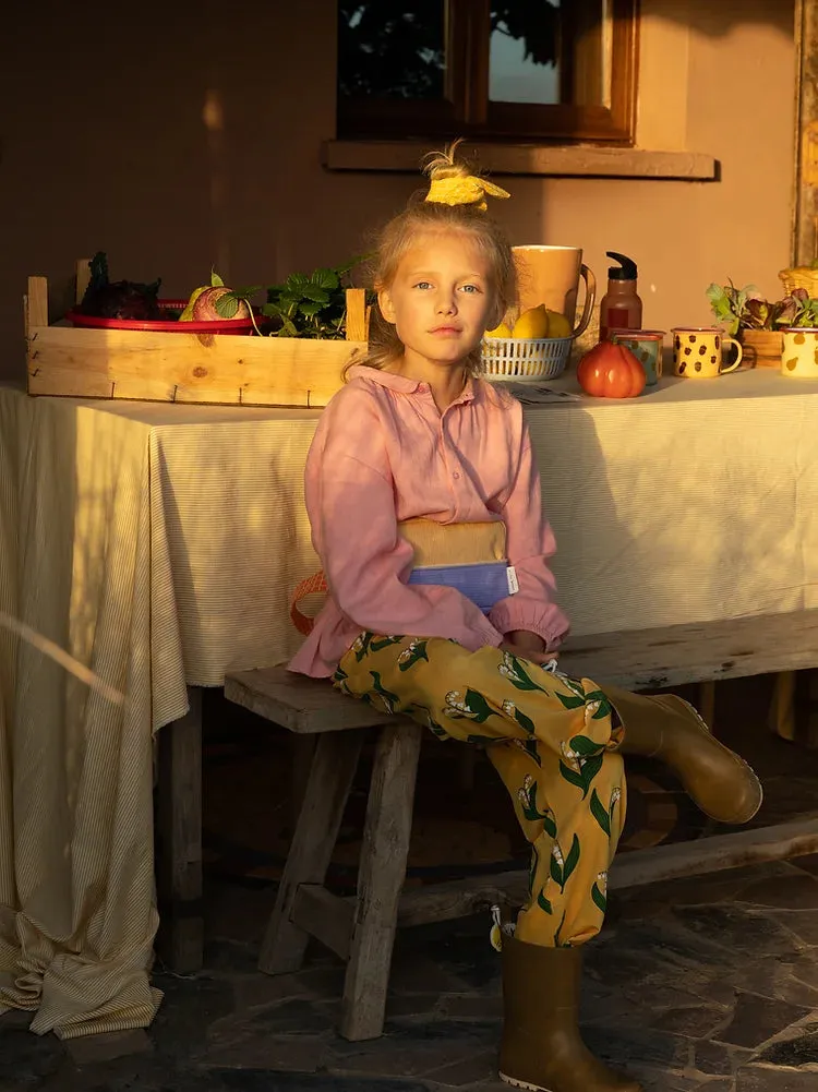 fannypack small | farmhouse | corduroy | pear jam   blooming purple