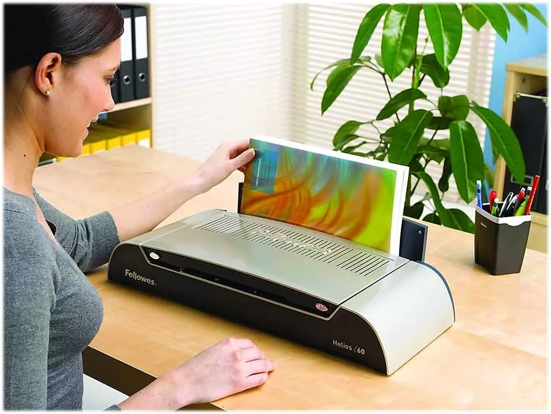Fellowes Thermal Binding Machine, Helios 60, Platinum/Graphite (5219501)