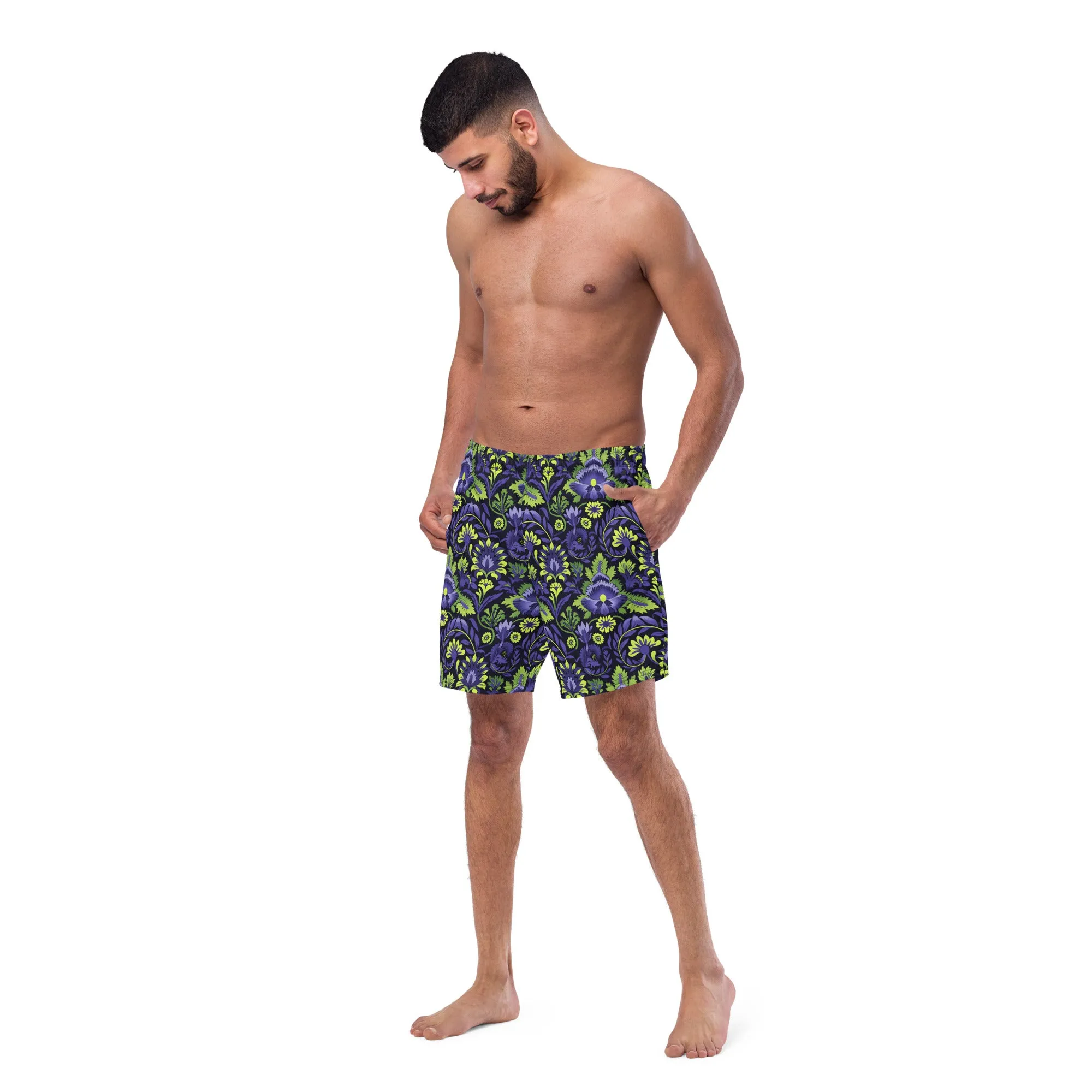 Fierce Mens Swim Trunks Quick Dry Swim Shorts with Mesh Lining