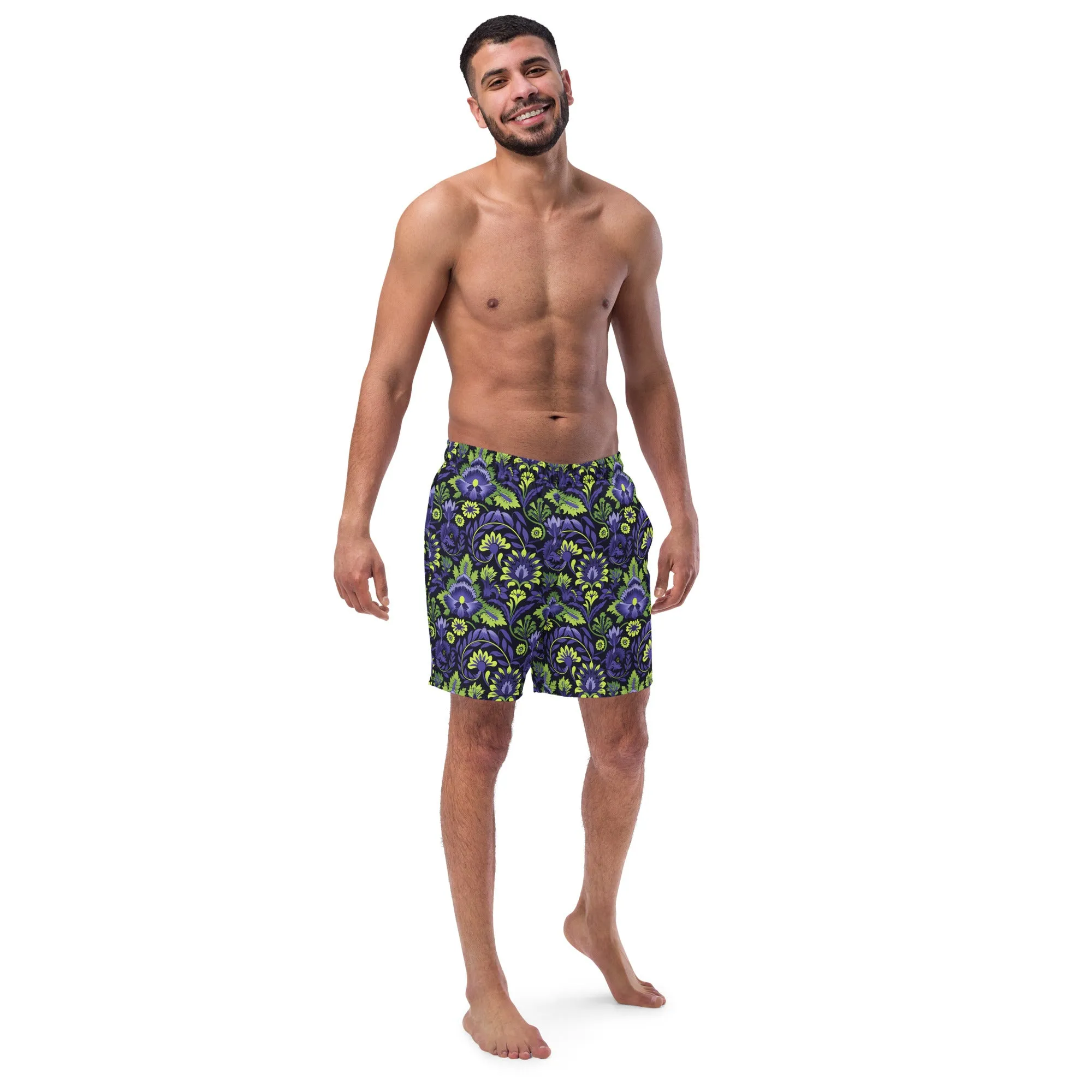 Fierce Mens Swim Trunks Quick Dry Swim Shorts with Mesh Lining