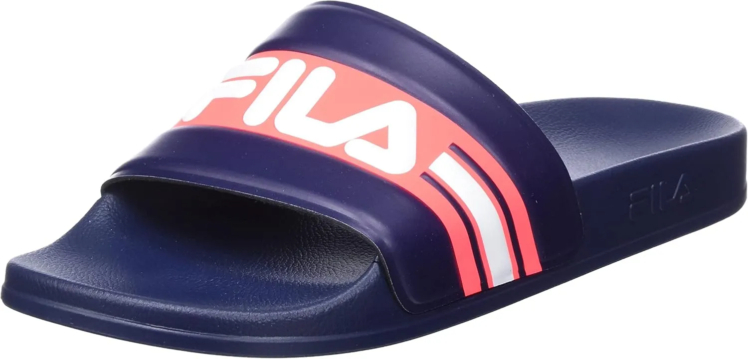FILA Women's Oceano Wmn Slippers, Fila Navy Fiery Coral, 7 Women