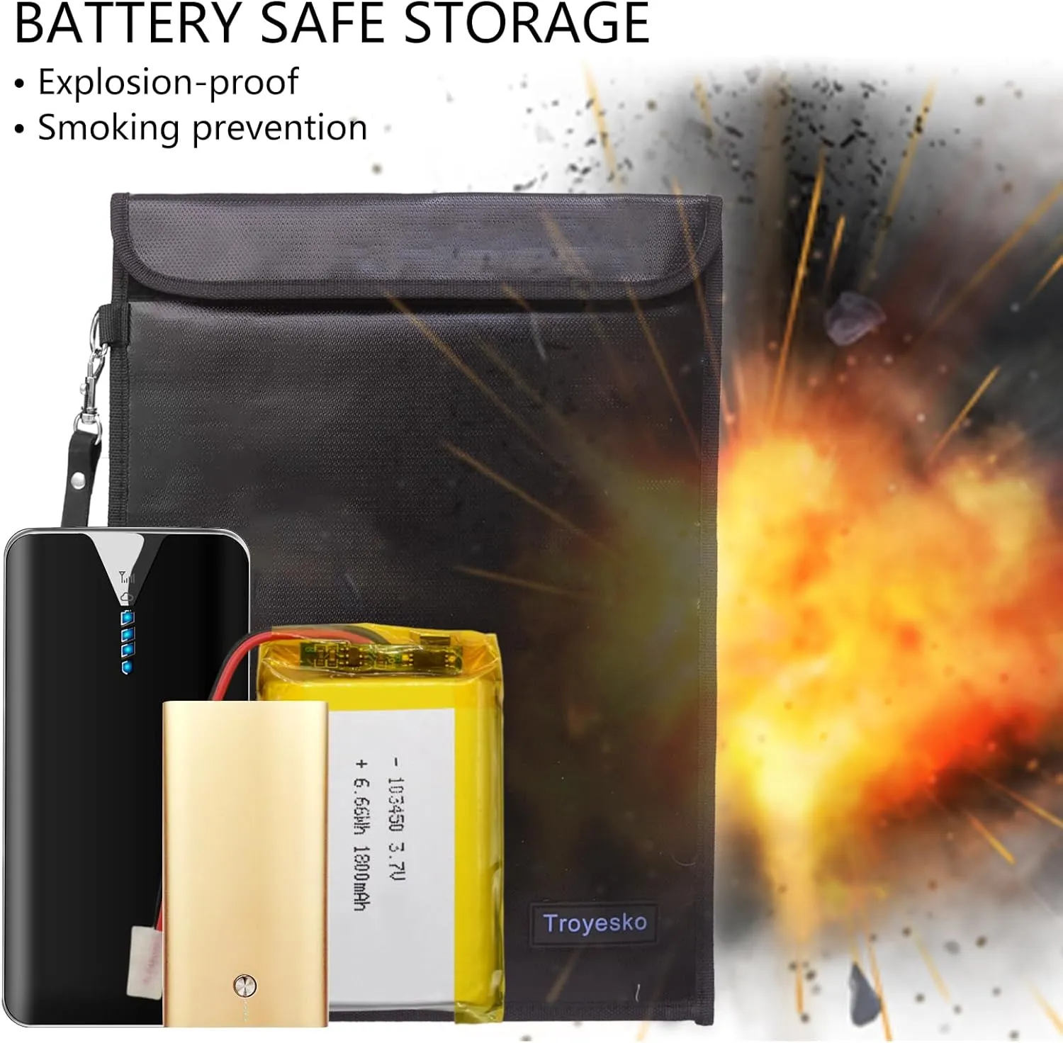 Fire Bag Waterproof Document Pouch 2012℉ 15.7"x11.2" Waterproof Document Holder Fireproof Document Box for Valuables Money Jewelry A4 Legal Documents