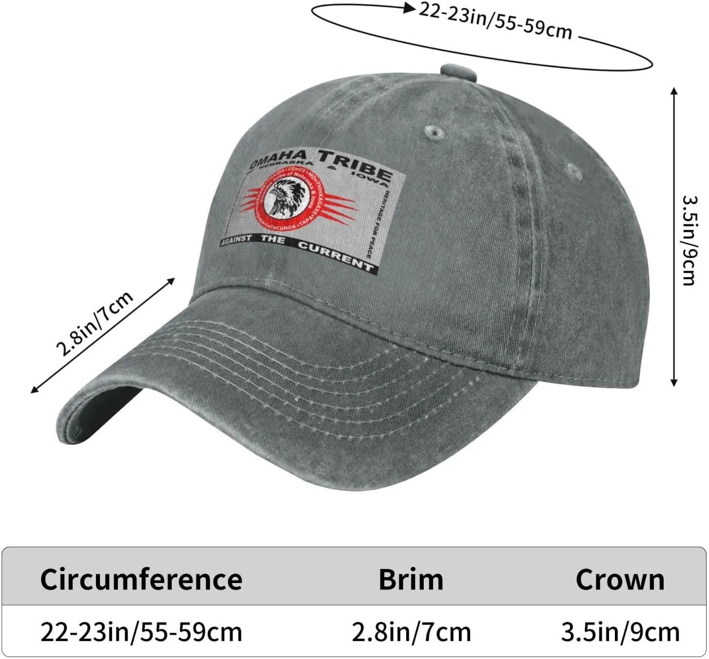 Flag of The Omaha Tribe of Nebraska & Iowa Baseball Cap for Men Women Vintage Hat Trucker Hats Golf Caps