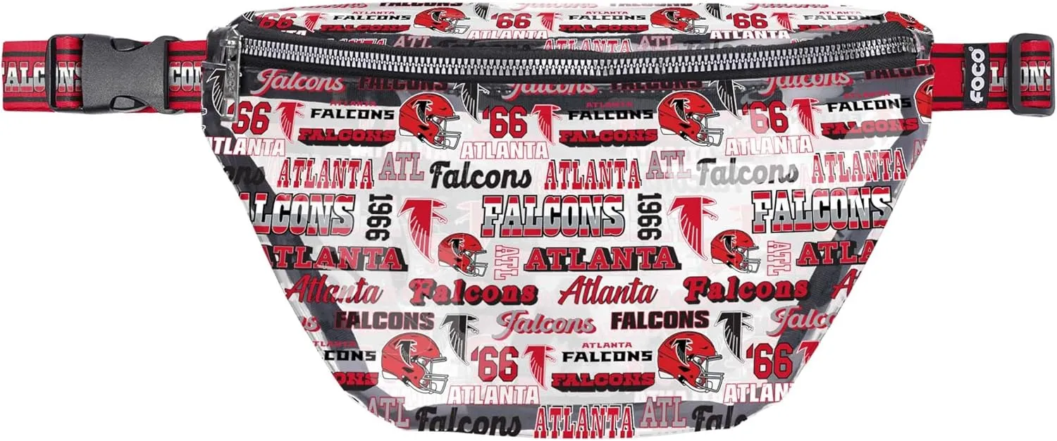 FOCO Philadelphia Eagles NFL Repeat Retro Print Clear Fanny Pack