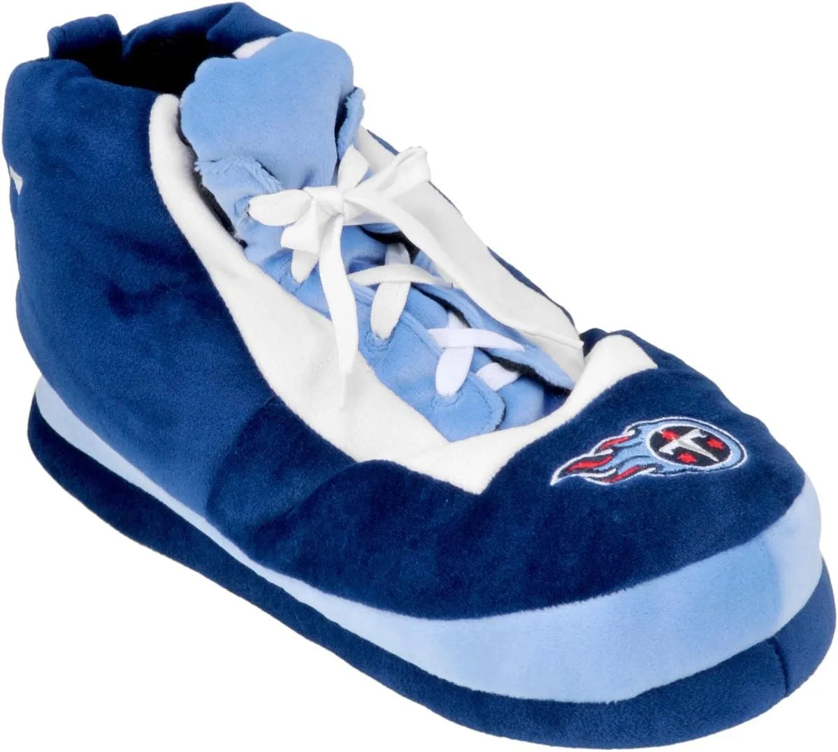 FOCO Tennessee Titans Wrapped Logo Sneaker Slipper Extra Large