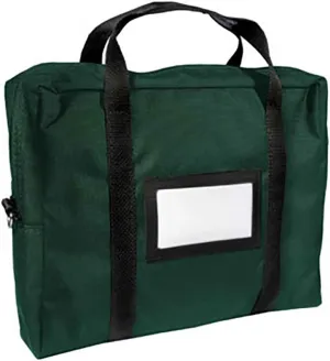Forest Green 18W x 14H x 4D Briefcase Courier Bag