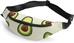 Fruit Pear Belt Bag with Adjustable Strap, Lightweight Travel Crossbody Bags, Hands-Free Mini Fanny Packs in Running Gym