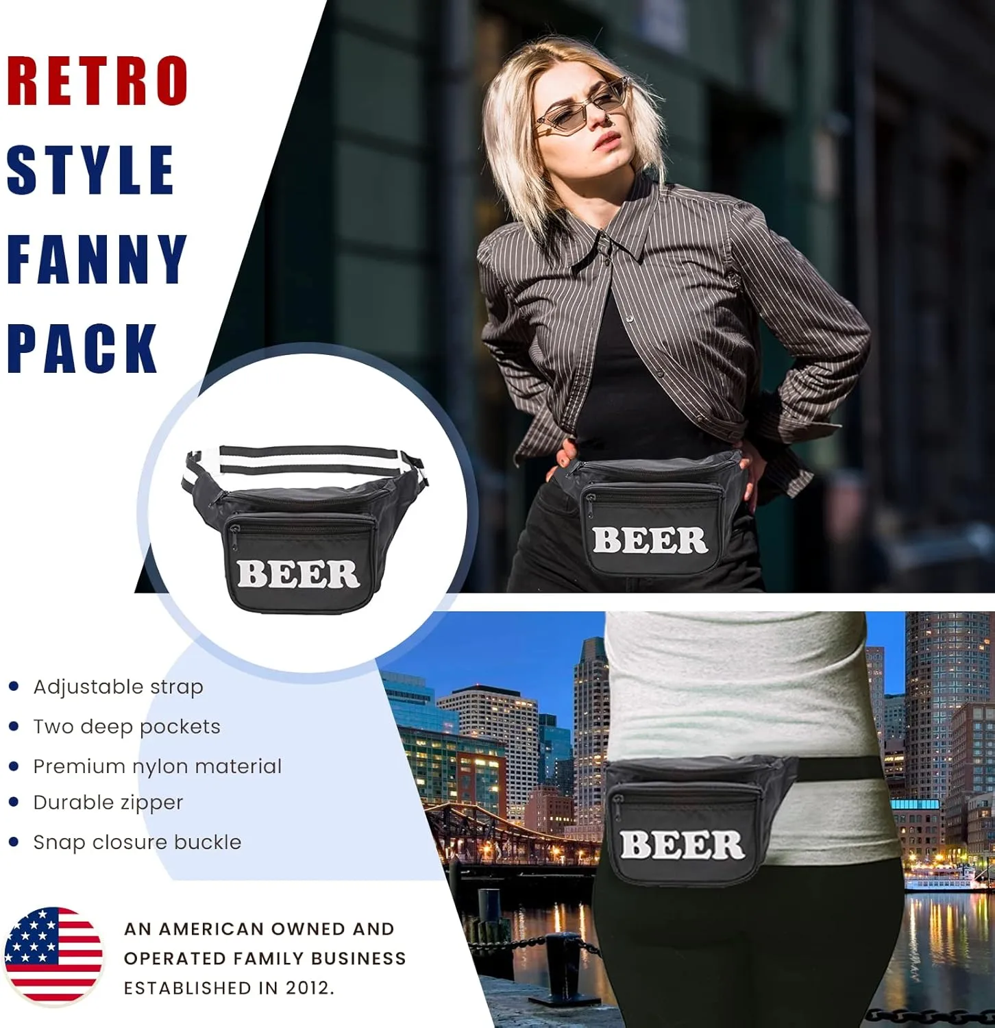 Funny Guy Mugs Beer Premium Fanny Pack - Party Fanny Pack