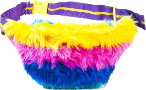Funny Guy Mugs Bright Lights Rainbow Fur Fanny Pack