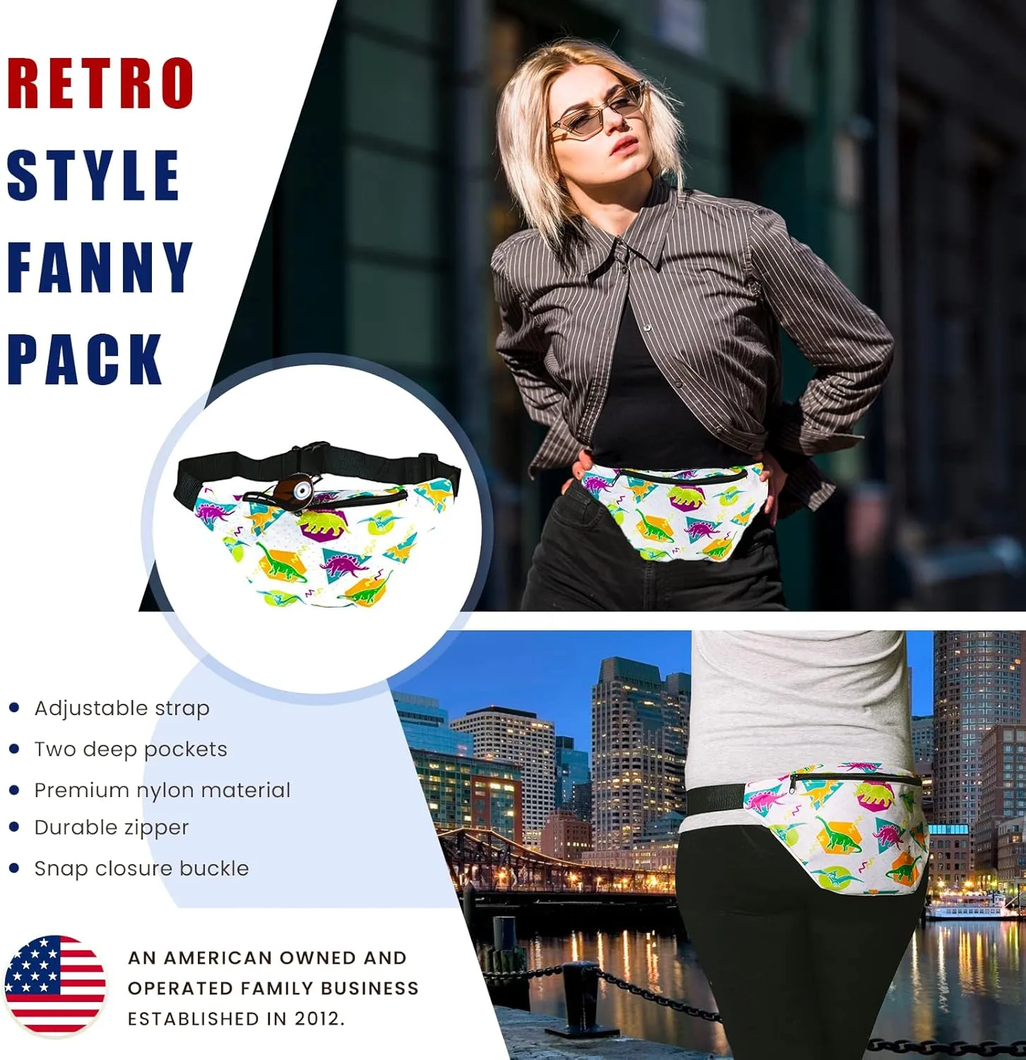 Funny Guy Mugs Dinos Fanny Pack