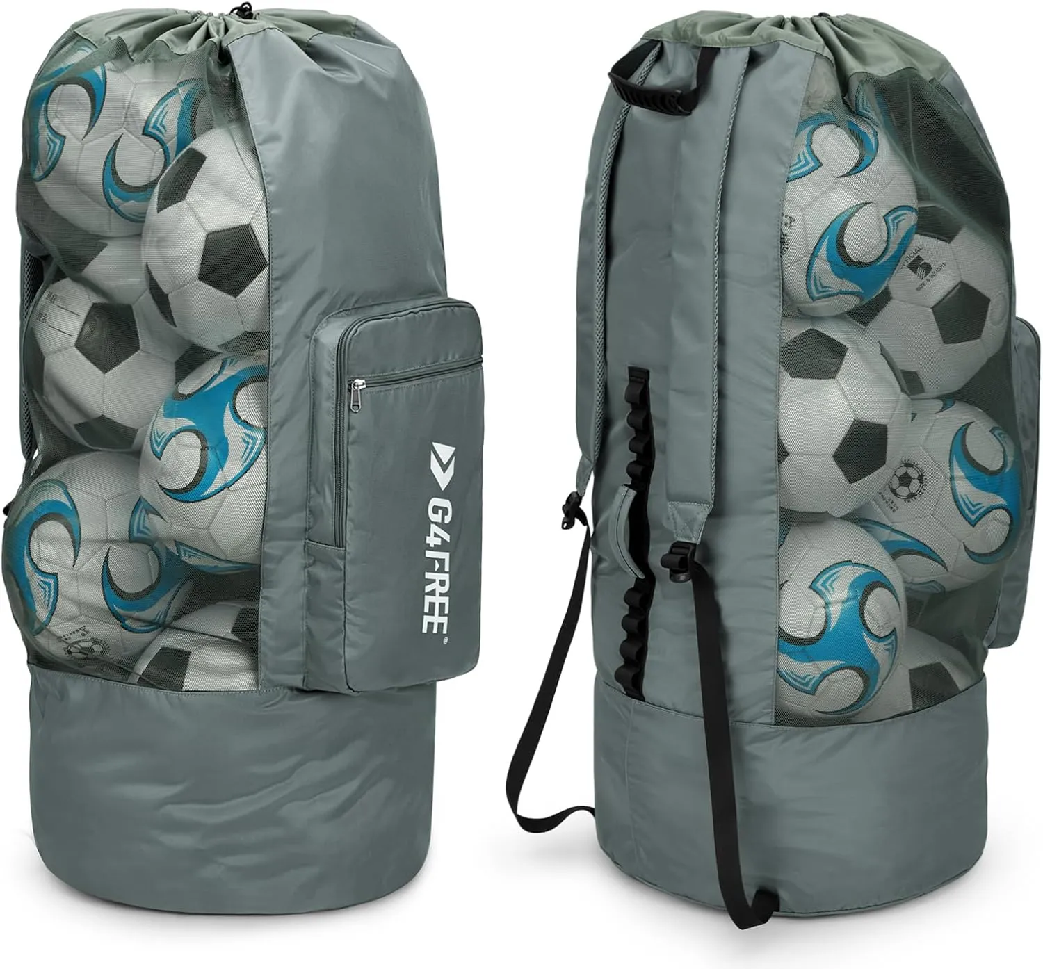 G4Free Extra Large Mesh Ball Carry Bag for Soccer, Basketball, Football, Volleyball, Swim