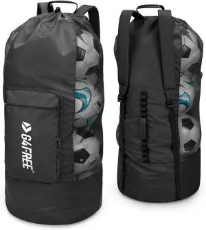 G4Free Extra Large Mesh Ball Carry Bag for Soccer, Basketball, Football, Volleyball, Swim