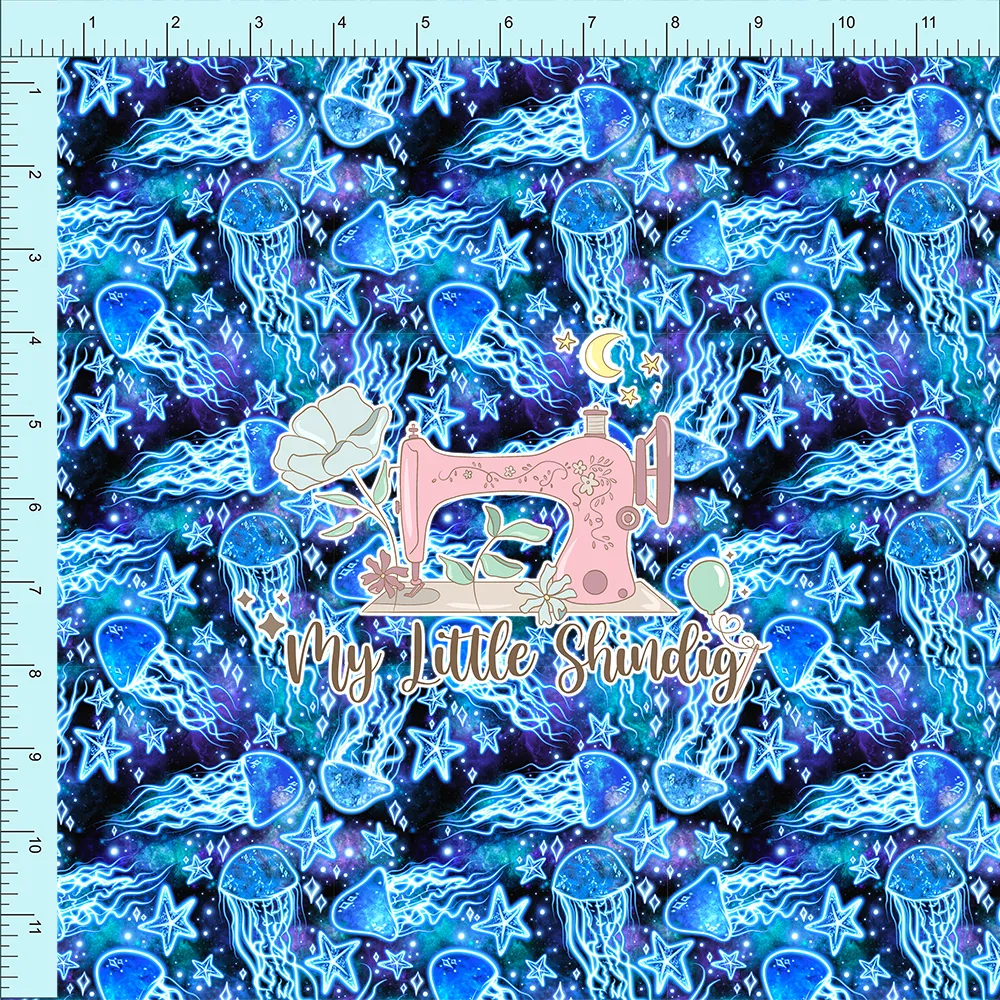 Galactic Jelly Blue (pre-order) - Fabric Club Month 15