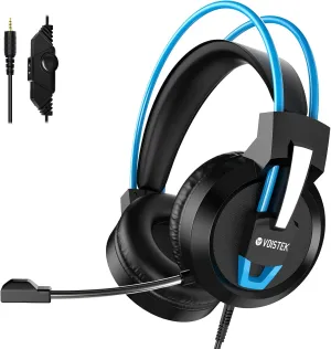 Gaming Headset with Noise-Cancelling Mic, 50mmDynamic Drivers, Memory Foam Ear Cushions&Adjustable Headband – PS5/Xbox/PC/Laptop & Mobile Compatible, Over-Ear Comfort for Competitive Esports