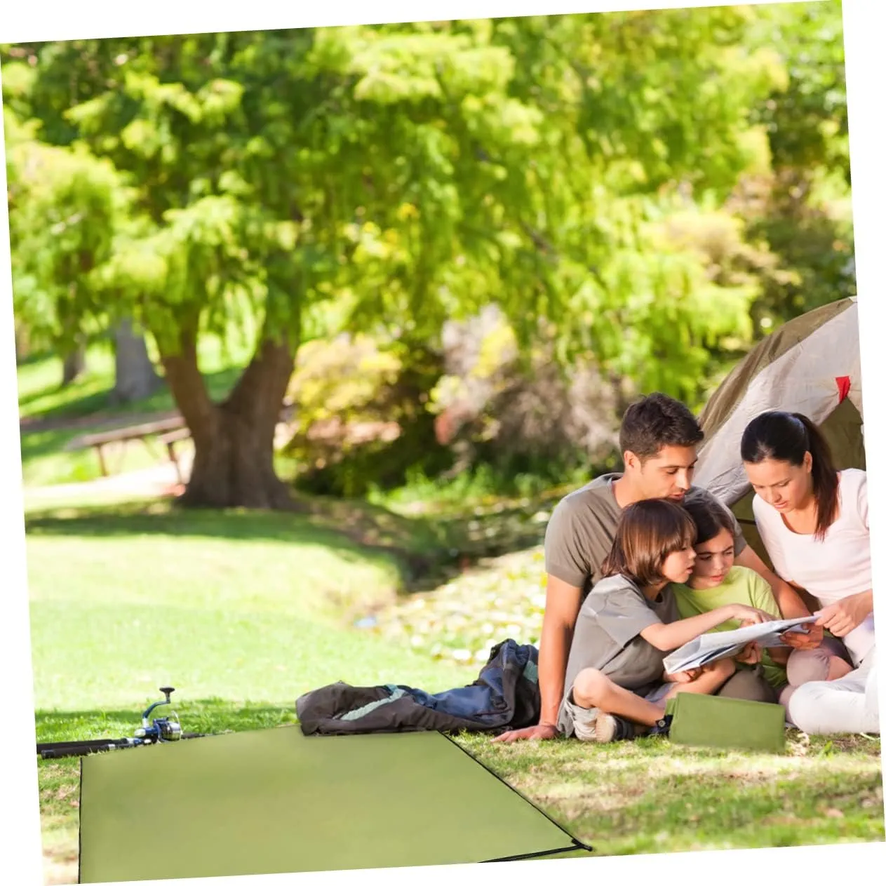 GANAZONO Camping Tent Oxford Cloth Ground Mat Portable Beach Blanket Outdoor Picnic Blanket Sand Camping Mats