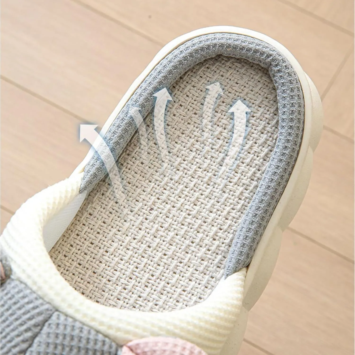 Gaolinci Cartoon Animal Shape Slippers, Womens Four Seasons Home Linen Slippers