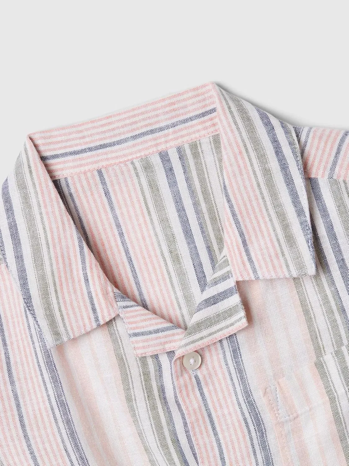 GAP Baby Boys' Linen Resort Top