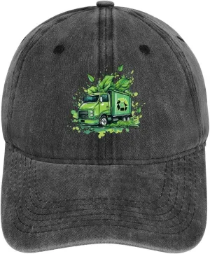 Garbage Rubbish Trash Trucks Casquette Retro Baseball Cap Adjustable Sun Hat Golf Hats for Men Women