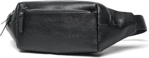 Genuine Leather Fanny Pack Fashionable Hip Bum Bag Travel Pouch for Men and Women- Multi-Pockets Waist Belt Bag for Travel Sports Hiking Cycling Fishing Running