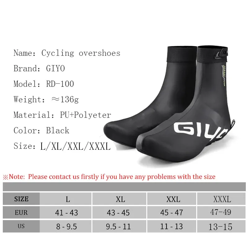 GIYO Waterproof Cycling Shoe Covers for MTB and Road Racing