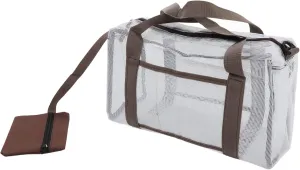 GLOGLOW Extra Large Beach Bag, Waterproof Mesh Shoulder Handbag Easy Cleaning Space Saving Top for Seashore (18in / 45.7cm)