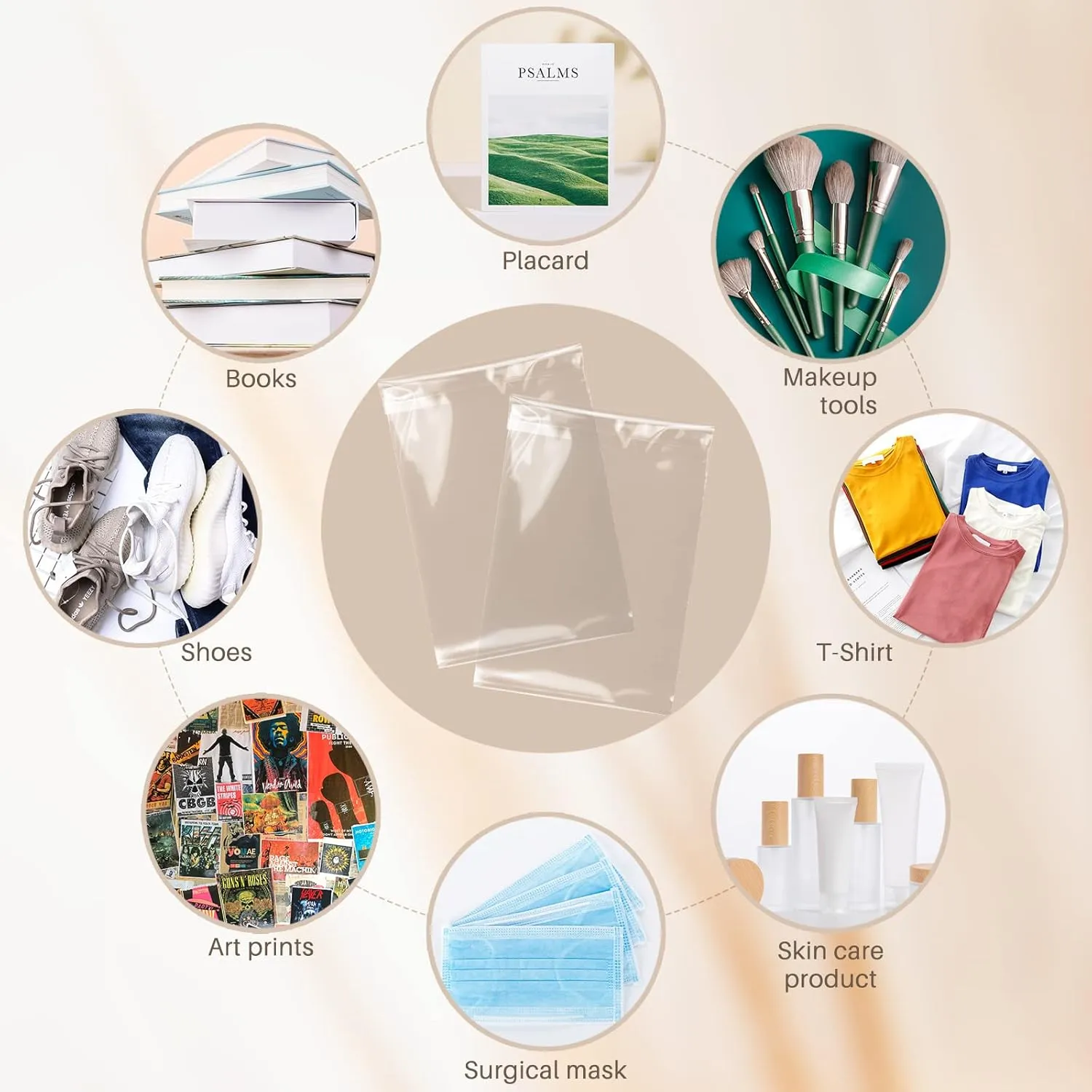 Golden State Art, 11"x 14" Acid-Free Crystal Clear Sleeves Storage Bags for Photo Prints (Bag Size: 11 3/8 x 14 1/8 inches|200Pack)