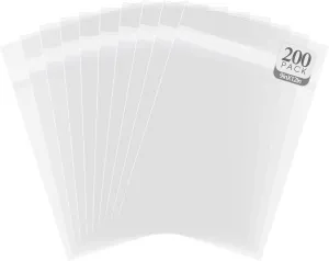 Golden State Art, 9"x 12" Acid-Free Crystal Clear Sleeves Storage Bags Fits A4, Letter Sized Documents, Marketing Materials (Bag Size: 9 7/16 x 12 1/4 inches|200 Pack)