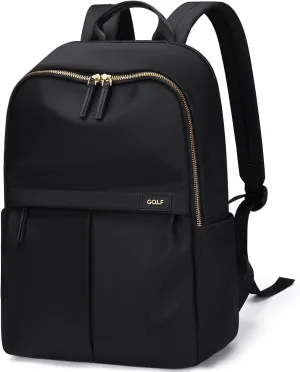GOLF SUPAGS Laptop Backpack with Separate Laptop Compartment Water Resistant Computer Backpacks Fits 15.6 Inch Notebook Travel Work Bags for Women (Black)