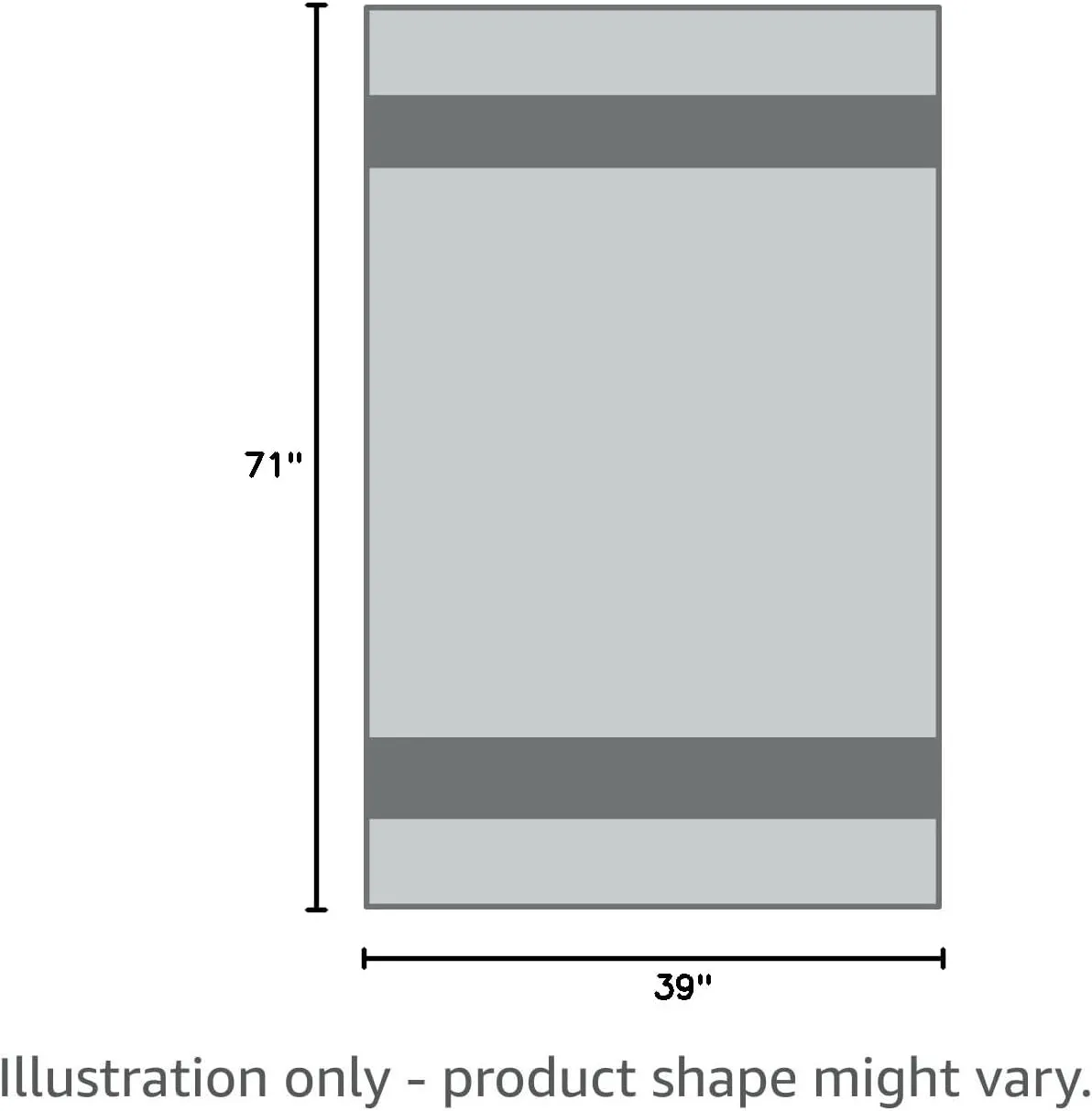 GOQAN Turkish Cotton Beach Towel Oversized 39x71 | Thin, Lightweight and Sand Free Towel is Suitable for Beach, Bathroom, Pool, Travel, Swim & Gift | Odor Free Thx to Quick Dry Property - Black-Grey