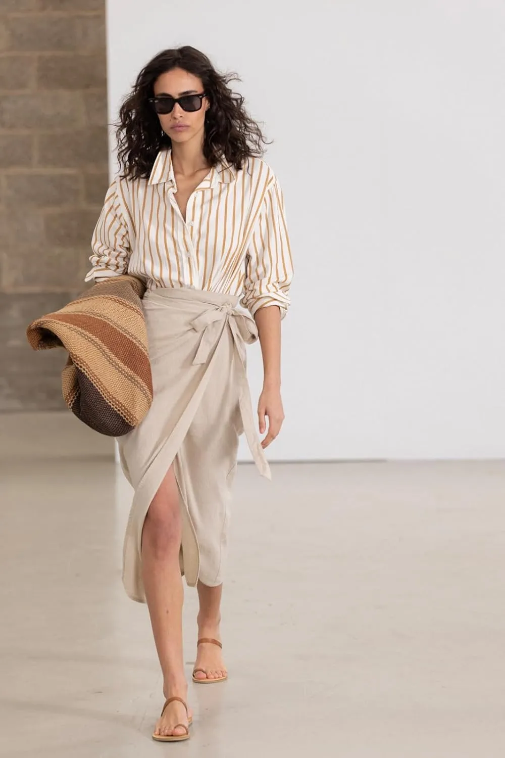 Gottex Beach Life Resort Pola Wrap Skirt Swimsuit Coverup for Women, Stylish Elegant and Versatile Beachwear Summer Essential