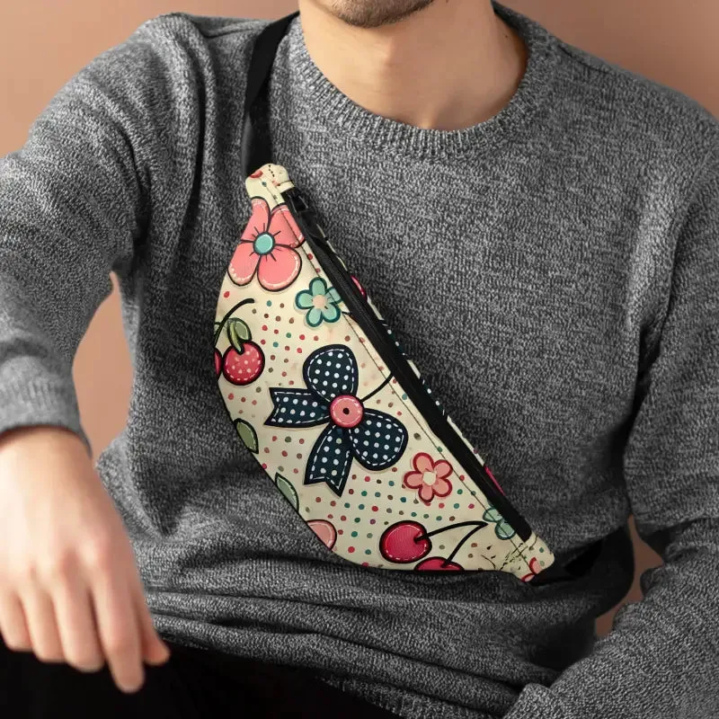 Groovy Vintage Floral Fanny Pack for Festival Vibes