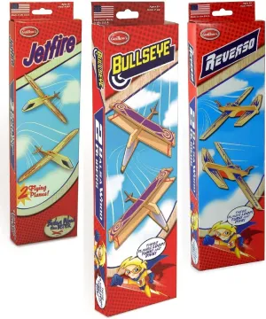 Guillow Hand Toss Twin Pack Bundle Building Kit