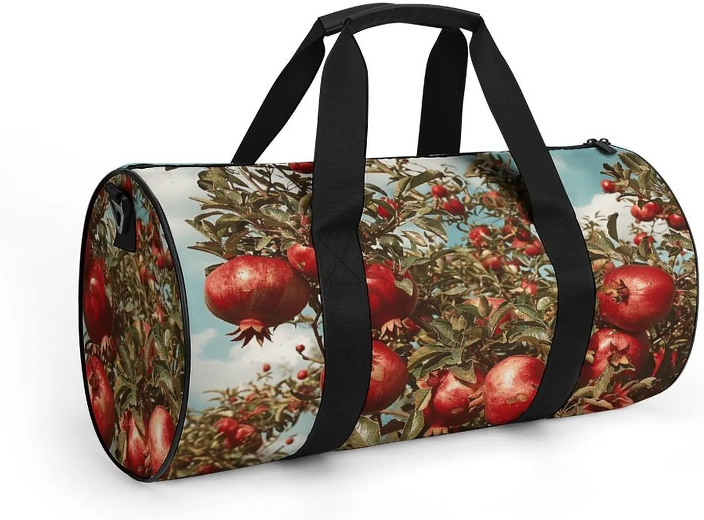 Gym Bag Pomegranate Tree Duffel Bag for Men Women Overnight Bag with Shoe Compartment Workout Bags
