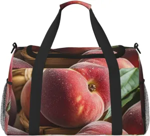 Gym Bag Red Watermelon Duffel Bag for Men Women Travel Overnight Bag with Shoe Compartment Workout Bags