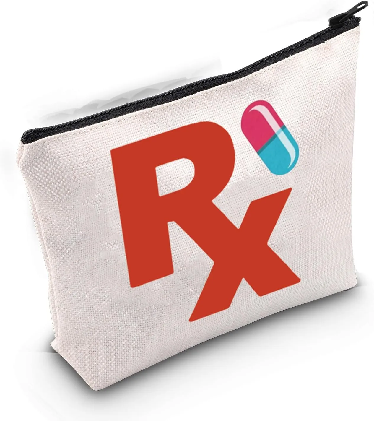Gzrlyf RX Medicine Travel Bag Pharmacist Pouch RX Graduation Gift Thank You Gift First Aid Team Pharmacy Technician Medicine Bag (RX makeup bag)