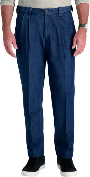 Haggar Men's Casual Classic Fit Denim Trouser Pant-Regular and Big & Tall Sizes