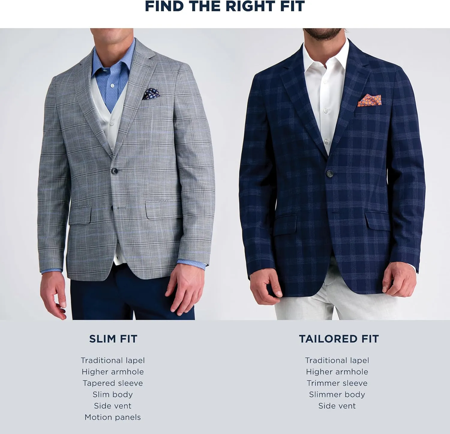 Haggar Men's JMH Premium Tailored Fit Stretch Linen Blend Sport Coat - Regular and Big & Tall Sizes