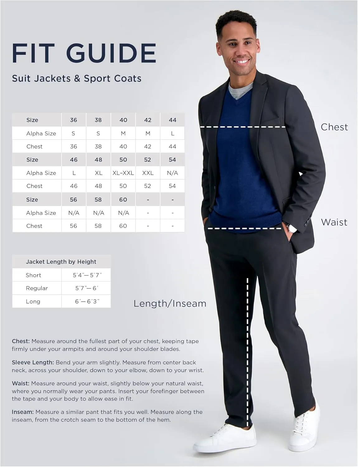 Haggar Men's JMH Premium Tailored Fit Stretch Linen Blend Sport Coat - Regular and Big & Tall Sizes