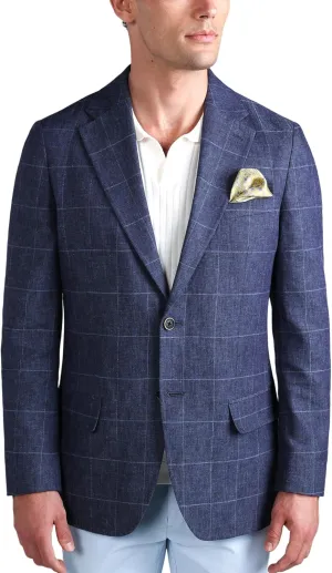 Haggar Men's JMH Premium Tailored Fit Stretch Linen Blend Sport Coat - Regular and Big & Tall Sizes