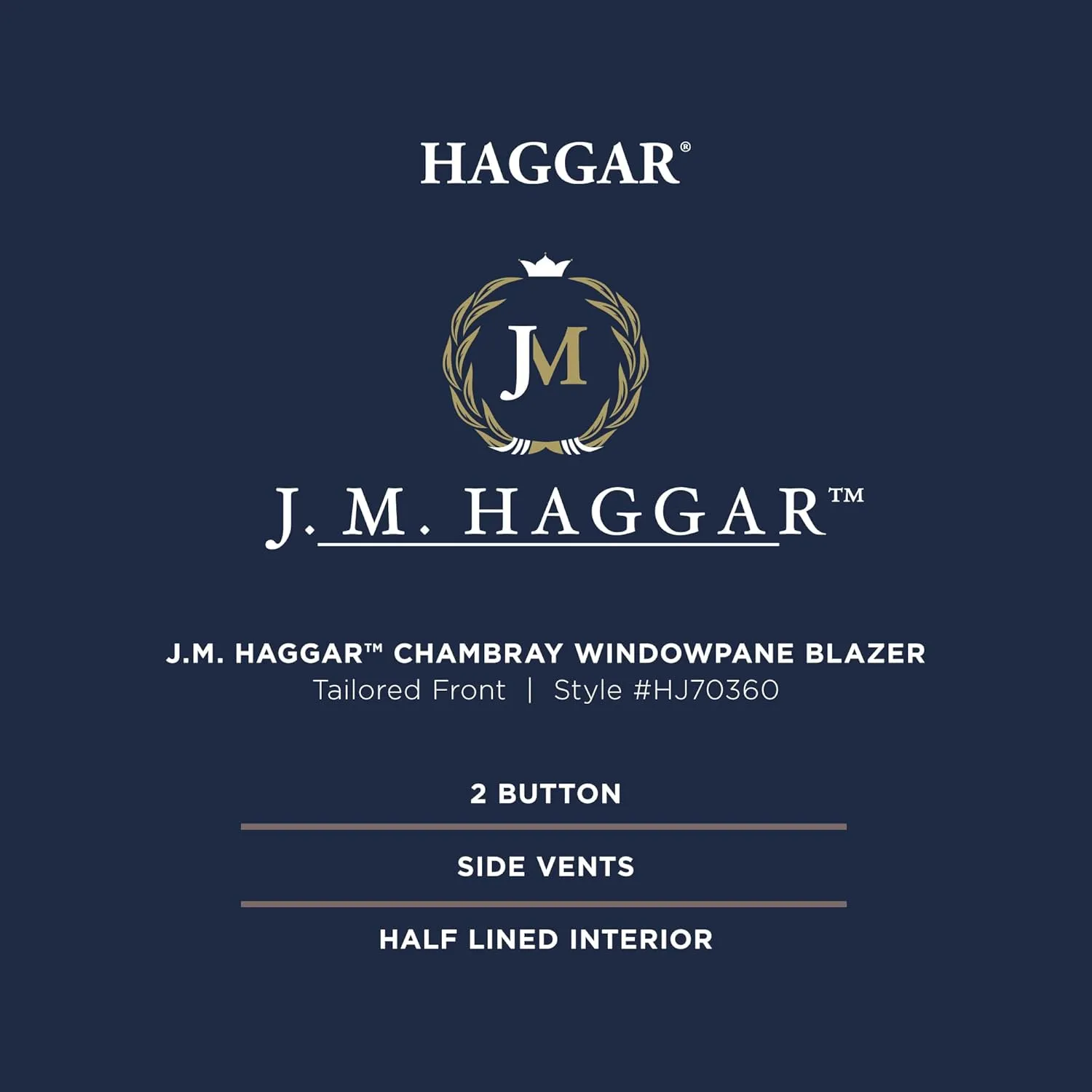Haggar Men's JMH Premium Tailored Fit Stretch Linen Blend Sport Coat - Regular and Big & Tall Sizes