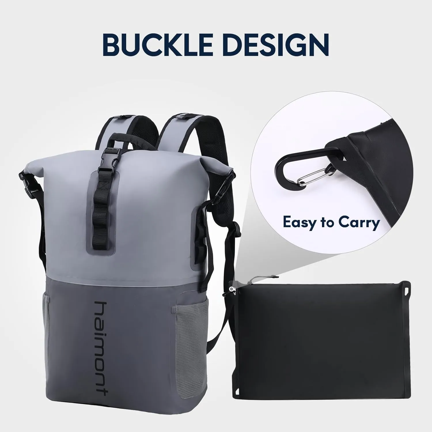 Haimont Waterproof Pouch, Small Waterproof Dry Bag with Upgrade Zipper for Travel Boating Kayaking Hiking Document Organizer