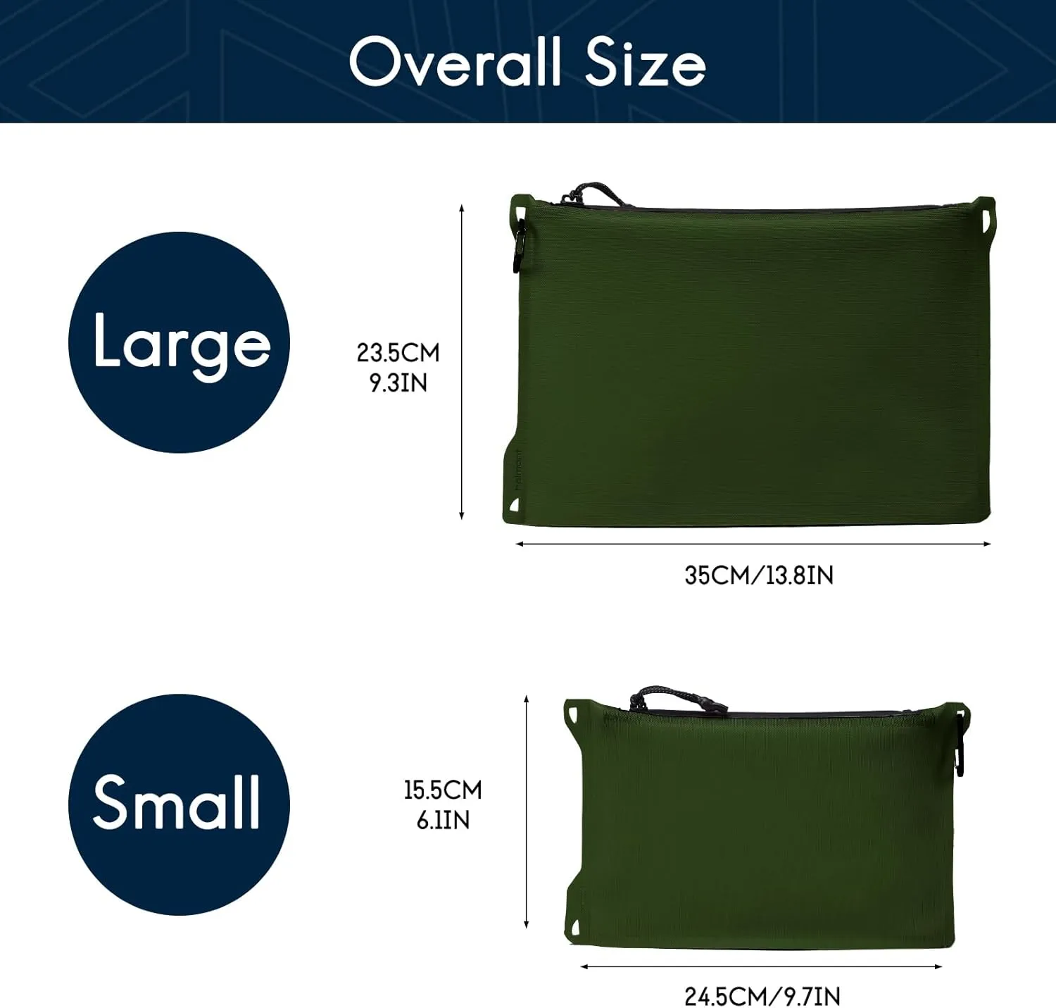 Haimont Waterproof Pouch, Small Waterproof Dry Bag with Upgrade Zipper for Travel Boating Kayaking Hiking Document Organizer