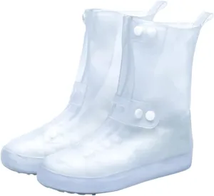 HANABASS 1 Pair Mens Waterproof Shoes Covers Non-Slip Rainproof Overshoes for Outdoor Activities