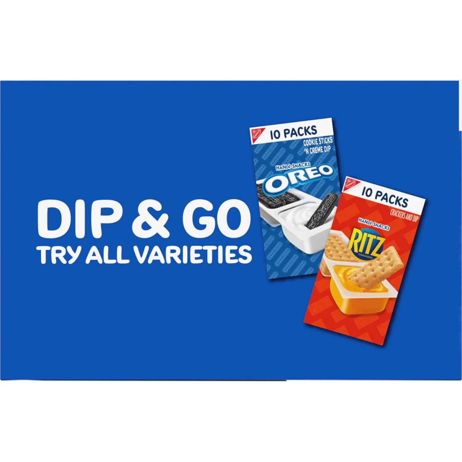 Handi-Snacks OREO Cookie Sticks 'N Creme Dip Snack Packs, 20 Snack Packs