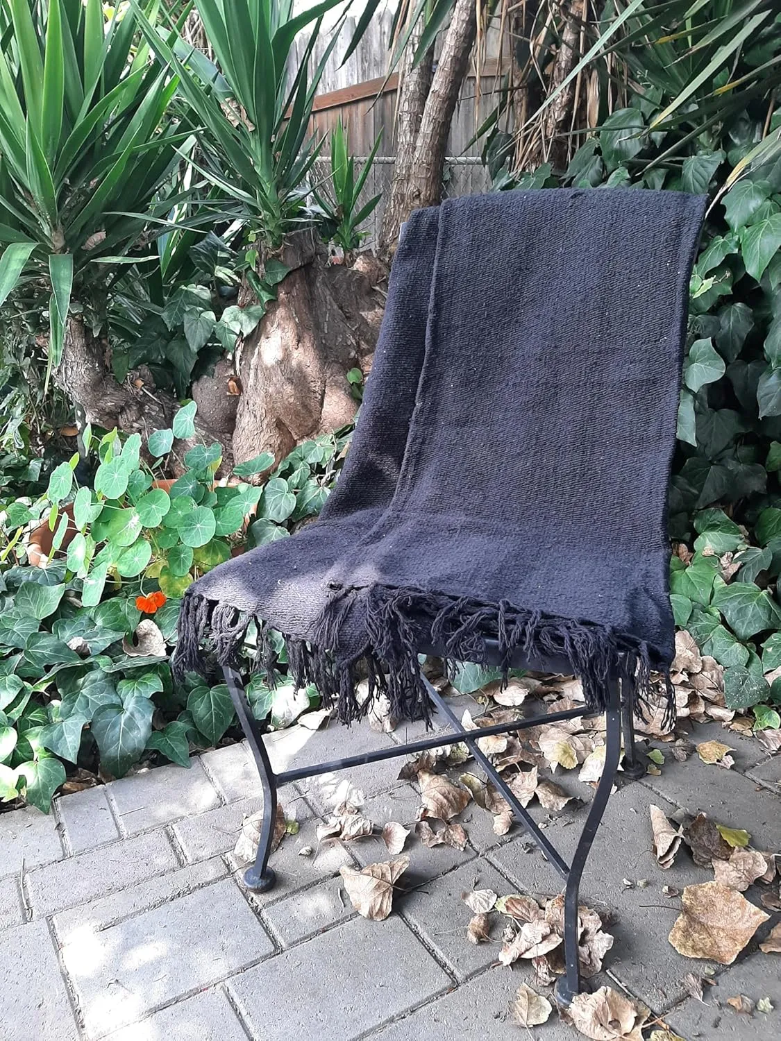 Handmade Solid Color Yoga Blanket - Thick Mexican Blanket or Throw - Made for Yoga!