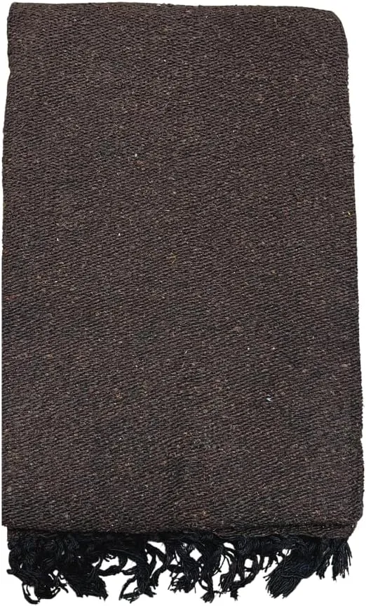 Handmade Solid Color Yoga Blanket - Thick Mexican Blanket or Throw - Made for Yoga!