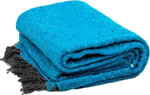 Handmade Solid Color Yoga Blanket - Thick Mexican Blanket or Throw - Made for Yoga!