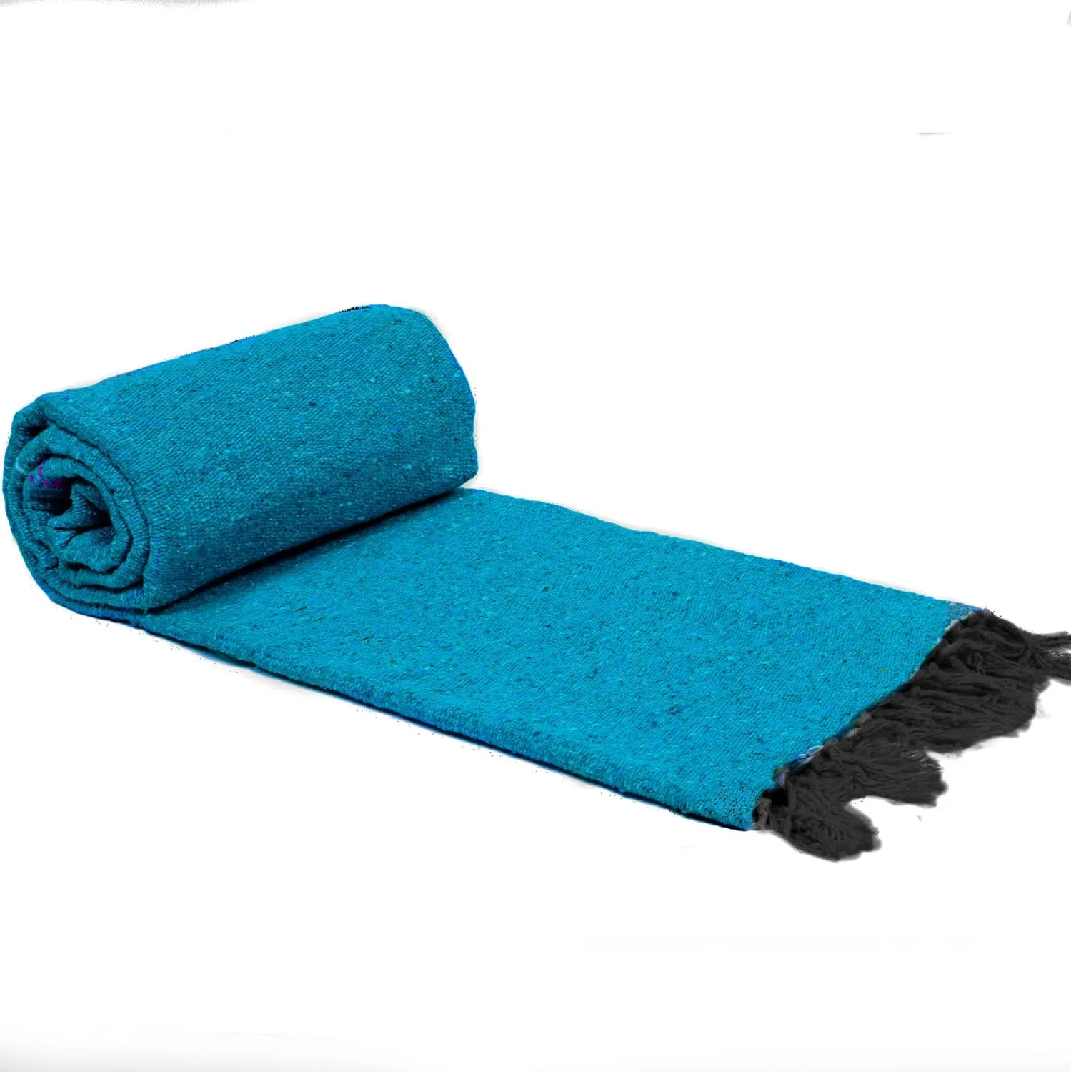 Handmade Solid Color Yoga Blanket - Thick Mexican Blanket or Throw - Made for Yoga!