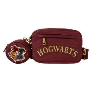 Harry Potter Hogwarts House Canvas Sling Crossbody Bag with Coin Bag