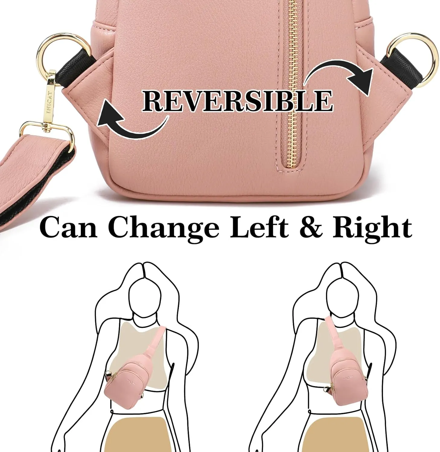 Haytijoe Crossbody Bags for Women Leather Sling Bag Anti-theft Cross Body Bag Travel Sling Purse Chest Bags Fanny Packs